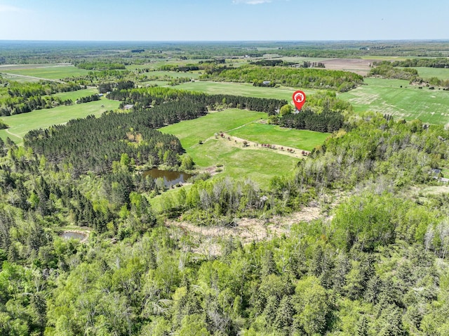 2444 County Rd 1, Wrenshall, MN 55797 - aerial view of property's location with rural landscape and a large body of water