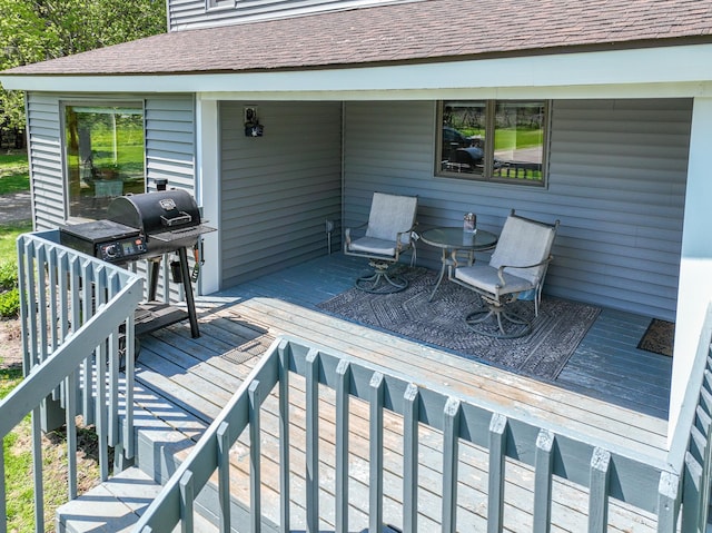 2444 County Rd 1, Wrenshall, MN 55797 - view of wooden terrace
