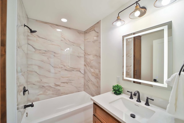 20482 Lord Rd, Center Twp, MN 56465 - full bath with vanity and shower / bath combination