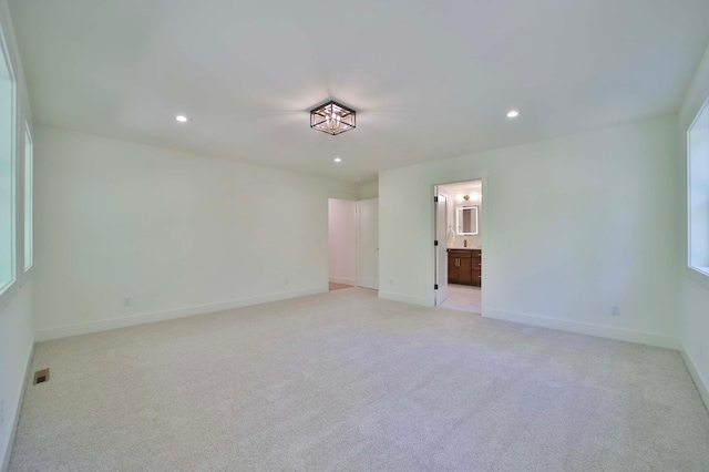 20482 Lord Rd, Center Twp, MN 56465 - empty room featuring recessed lighting and light colored carpet