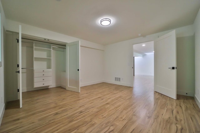 20482 Lord Rd, Center Twp, MN 56465 - unfurnished bedroom featuring light wood-type flooring and a closet