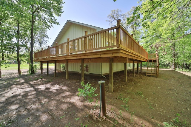 20482 Lord Rd, Center Twp, MN 56465 - rear view of property with a deck