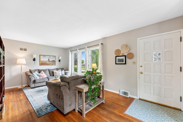 2918 Asbury St, Roseville, MN 55113 - living room with wood finished floors and baseboards