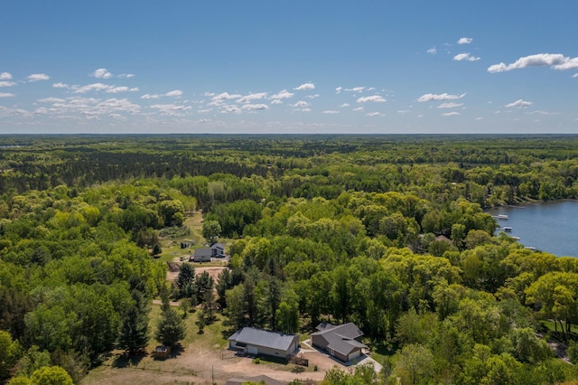 8296 Gladstone Lake Rd, Lake Edward Twp, MN 56401 - bird's eye view of a heavily wooded area and a nearby body of water