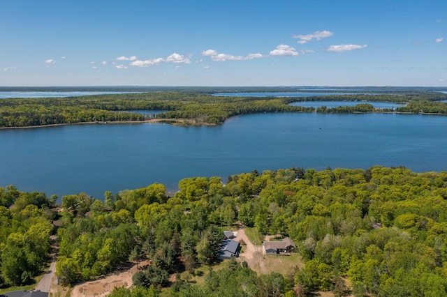 8296 Gladstone Lake Rd, Lake Edward Twp, MN 56401 - aerial view of a forest and a nearby body of water