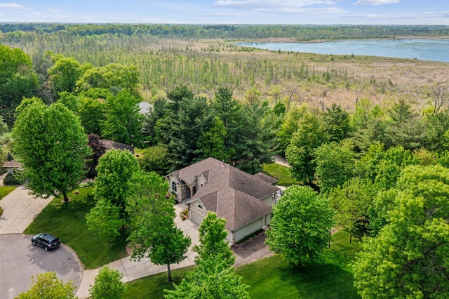 5160 202nd Ln NE, Linwood Twp, MN 55092 - view of subject property featuring a heavily wooded area and a large body of water