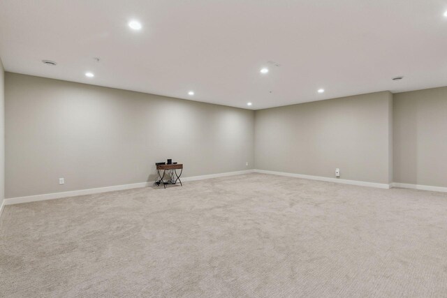 15653 Cobblestone Lake Pkwy, Apple Valley, MN 55124 - empty room with recessed lighting, light carpet, and baseboards