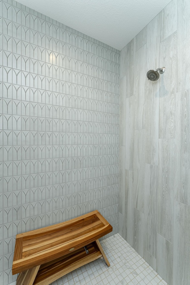 2720 Bentley Dr SW, Rochester, MN 55902 - full bath with tile walls, tiled shower, and tile patterned flooring