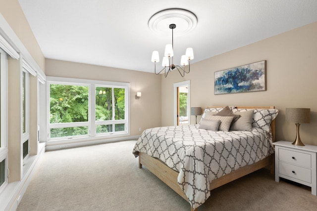 8580 Maple View Dr, Cologne, MN 55322 - bedroom with carpet flooring and a chandelier