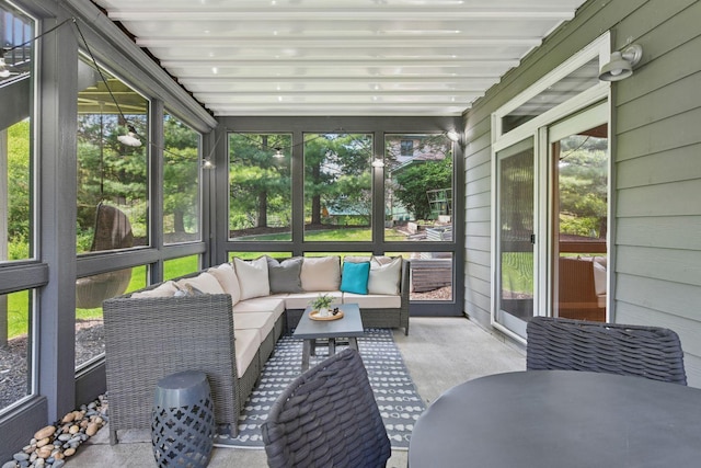 9375 Cold Stream Ln, Eden Prairie, MN 55347 - sunroom with an outdoor hangout area and plenty of natural light