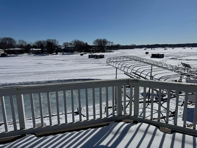 6412 Conroy St NE, Prior Lake, MN 55372 - view of snow covered deck