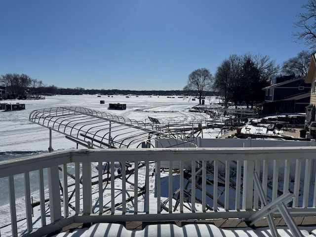 6412 Conroy St NE, Prior Lake, MN 55372 - view of snow covered deck