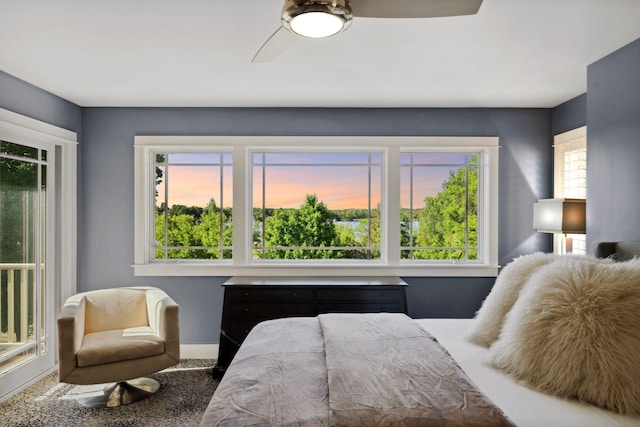 17209 Grays Bay Blvd, Minnetonka, MN 55391 - carpeted bedroom with baseboards and ceiling fan