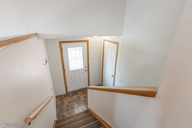838 8th Ave E, West Fargo, ND 58078 - staircase with stone finish floors