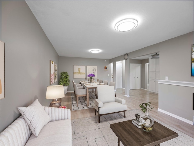 10720 Rockford Rd Unit 113, Plymouth, MN 55442 - living area with light wood-style flooring and baseboards