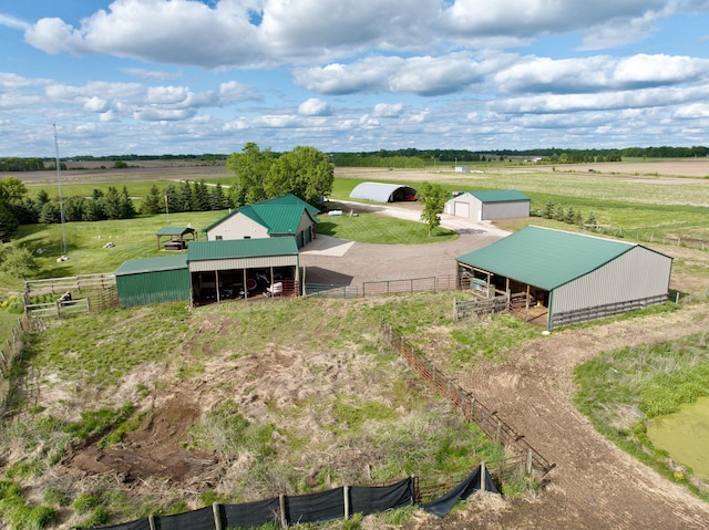 10080 550th St, Rock Creek, MN 55069 - aerial view of sparsely populated area featuring agricultural land