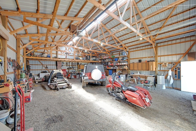10080 550th St, Rock Creek, MN 55069 - garage with metal wall