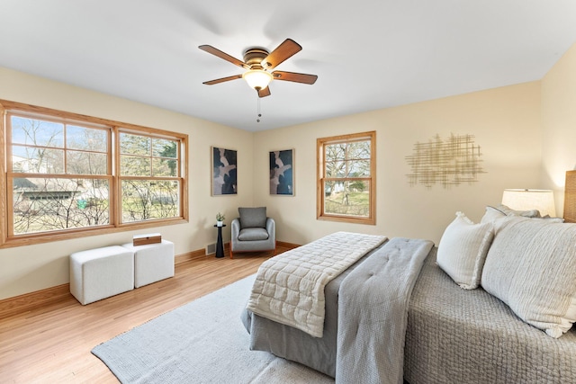 2701 Princeton Ave, Saint Louis Park, MN 55416 - bedroom featuring multiple windows, wood finished floors, and baseboards