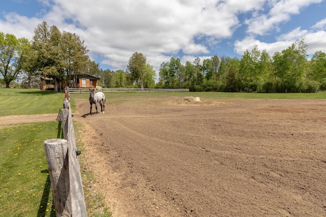 36037 678th St, Hill Lake Twp, MN 55748 - view of dirt / gravel driveway with a rural view