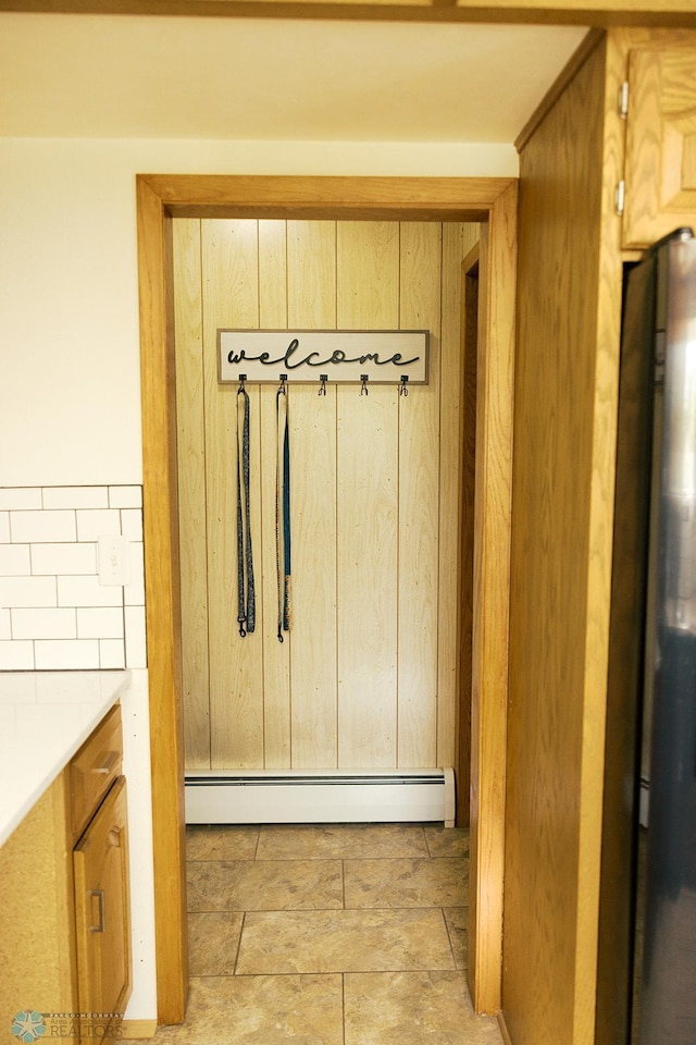 806 E St, Bottineau, ND 58318 - detailed view of a baseboard radiator