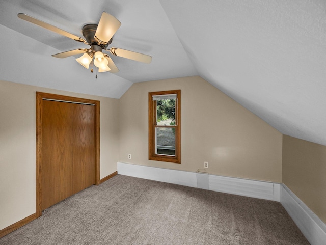 5252 5th St NE, Columbia Heights, MN 55421 - bonus room featuring carpet and lofted ceiling