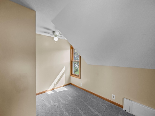 5252 5th St NE, Columbia Heights, MN 55421 - bonus room featuring ceiling fan, carpet floors, and lofted ceiling