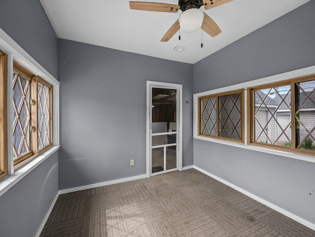 5252 5th St NE, Columbia Heights, MN 55421 - unfurnished room featuring carpet floors and a ceiling fan