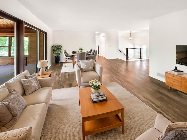 5617 220th St N, Forest Lake, MN 55025 - living area featuring wood finished floors