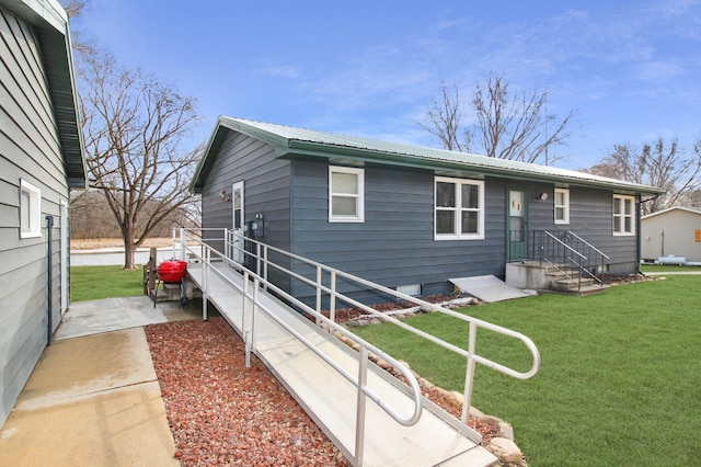 273 Alder Rd, South Haven, MN 55382 - view of front of property featuring a metal roof and a front yard