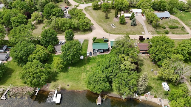 273 Alder Rd, South Haven, MN 55382 - aerial view of property's location featuring a nearby body of water and a tree filled landscape
