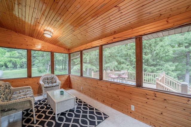 E13680 Stelter Rd, Fall Creek, WI 54742 - sunroom with vaulted ceiling and outdoor lounge area