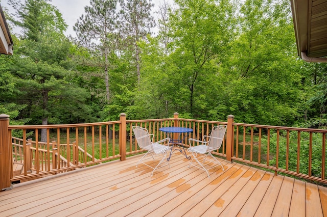 E13680 Stelter Rd, Fall Creek, WI 54742 - view of wooden deck