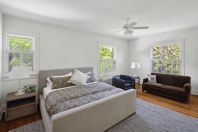 226 Grotto St S, Saint Paul, MN 55105 - bedroom featuring wood finished floors and a ceiling fan