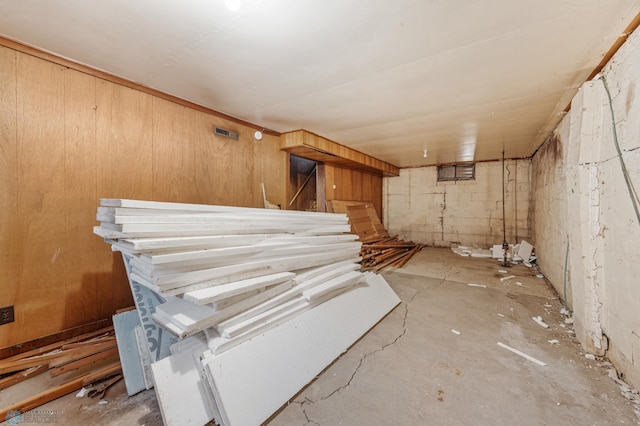 1550 13 1/2 St S, Fargo, ND 58103 - misc room with concrete flooring and stairs