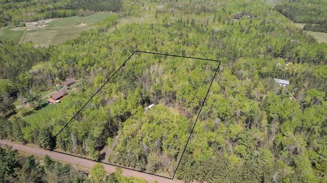 1437 Severson Rd, Summit Twp, WI 54836 - view of property location with a heavily wooded area and property boundaries highlighted
