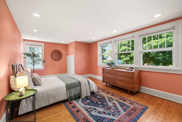 4705 Lyndale Ave S, Minneapolis, MN 55419 - bedroom featuring light wood finished floors, baseboards, and recessed lighting