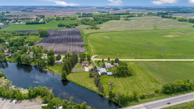 425 Franklin St, Morristown, MN 55052 - aerial view of property's location featuring rural landscape and a nearby body of water