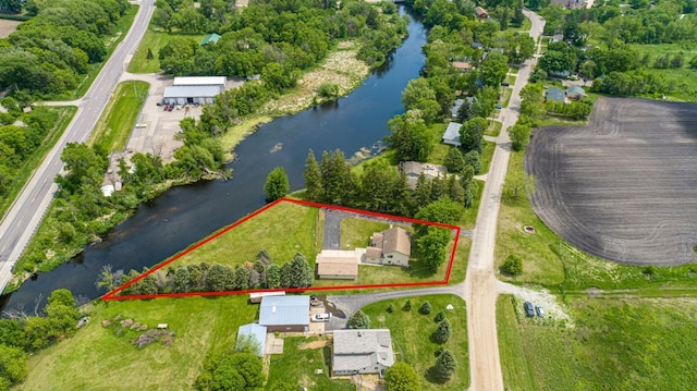 425 Franklin St, Morristown, MN 55052 - view of property location with a large body of water and property parcel outlined