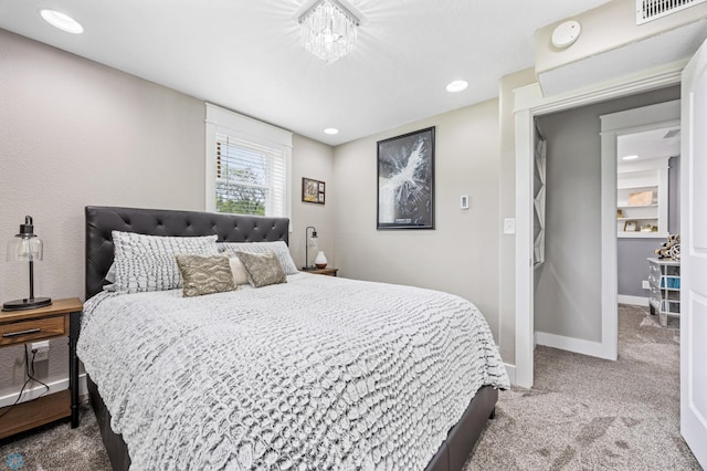 18117 Cherry Creek Ln, Erie Twp, MN 56501 - bedroom with carpet floors, baseboards, and recessed lighting
