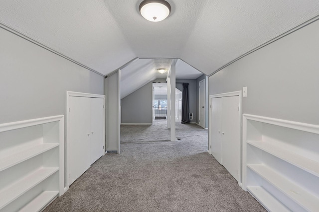 1148 Geranium Ave E, Saint Paul, MN 55106 - bonus room with carpet flooring, vaulted ceiling, and a textured ceiling