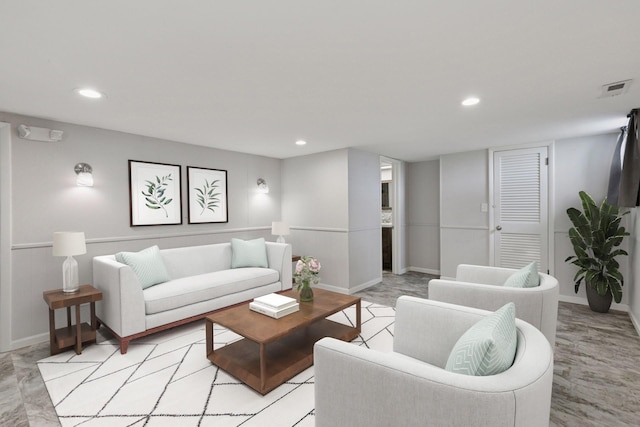 1148 Geranium Ave E, Saint Paul, MN 55106 - living area featuring recessed lighting and baseboards