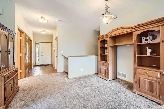 1110 Lia Ct, Northfield, MN 55057 - entrance foyer featuring light carpet, a textured ceiling, and light tile patterned flooring