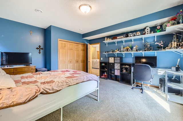 1110 Lia Ct, Northfield, MN 55057 - carpeted bedroom with a closet and a desk