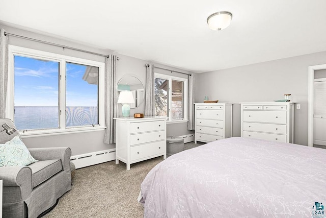 2900 London Rd, Duluth, MN 55804 - carpeted bedroom featuring a baseboard radiator