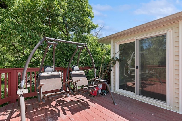 2035 123rd Ave NW, Coon Rapids, MN 55448 - view of wooden terrace