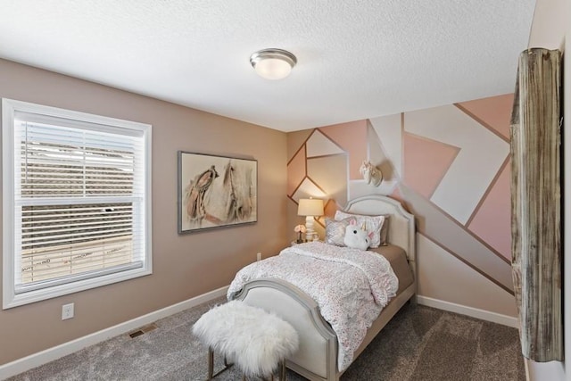 21749 Lilac Dr, Farmington, MN 55024 - bedroom with carpet flooring, baseboards, and a textured ceiling