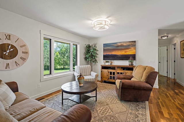 21570 France Blvd, Credit River Twp, MN 55044 - living room featuring wood finished floors and baseboards