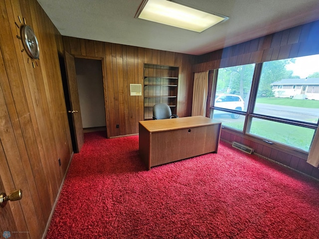 103 4th St S, Fairmount, ND 58030 - carpeted office space with wooden walls