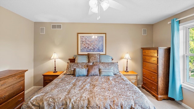 8548 139th St, Savage, MN 55378 - bedroom featuring light carpet, baseboards, and a ceiling fan