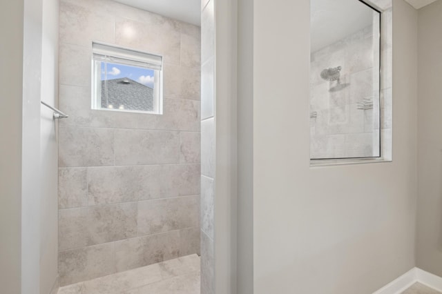 5282 Randolph Ave NE, Otsego, MN 55374 - bathroom featuring walk in shower and baseboards